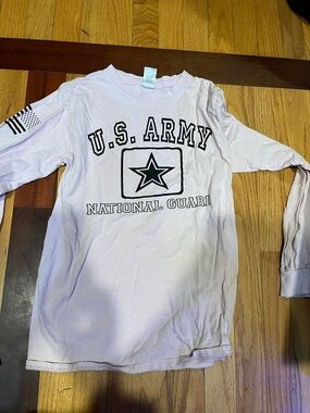 Gildan U.S. Army National Guard Long Sleeve Tee - Light Pink